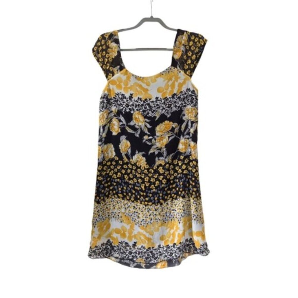 Vintage Y2K 2000s Floral Coquette Cottage Prairie Fairy Chiffon Mini Dress 6 - Picture 2 of 6